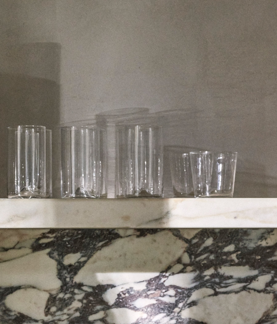 Pienza Tall Glass Set of Two - Il Buco Vita
