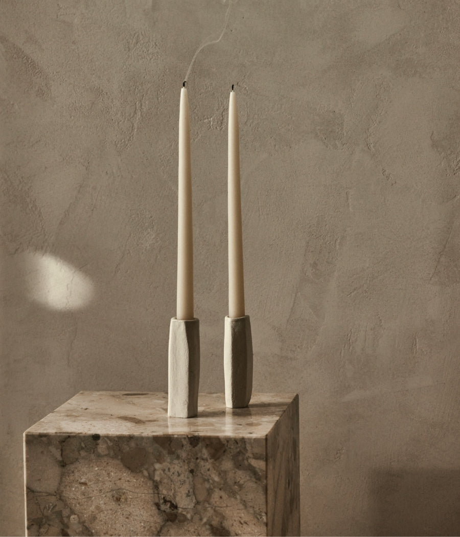 Pair of Twisted Candleholders - Signe Ceramics