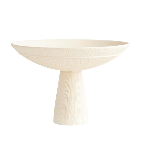 Crate & Barrel x Athena Calderone Plat Délicat Tall Pedestal Centerpiece Bowl with Taper Holder