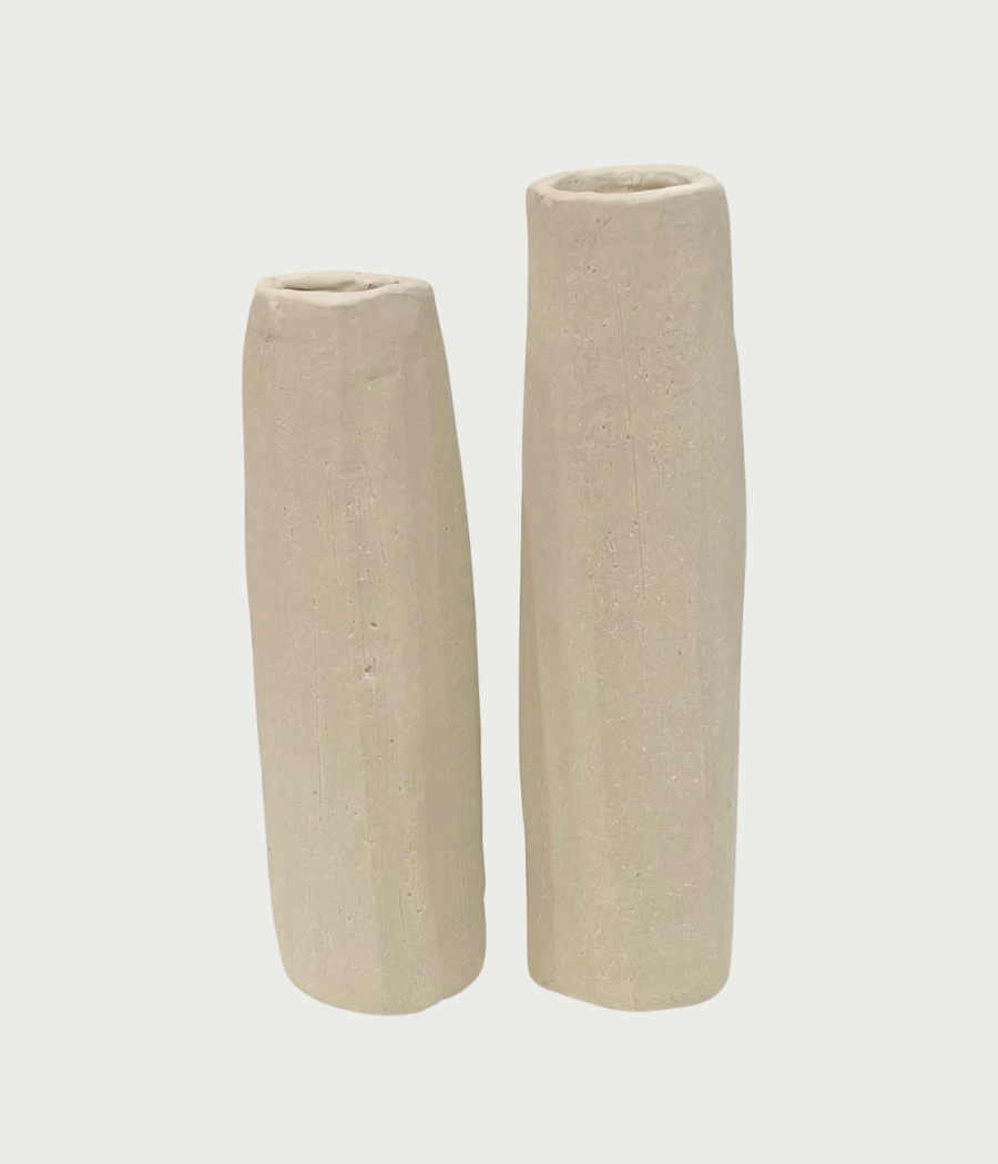 Pair of Twisted Candleholders - Signe Ceramics