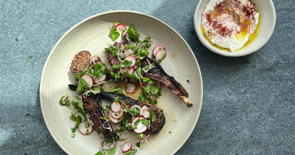 Seed-Crusted Lamb Chops With Zesty Herb Marinade