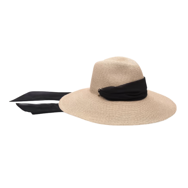 Eugenia Kim Cassidy voile-trimmed straw hat