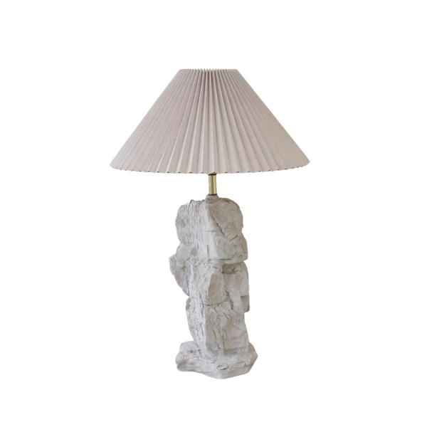 Plaster Rock Lamp in the Style of Sirmos